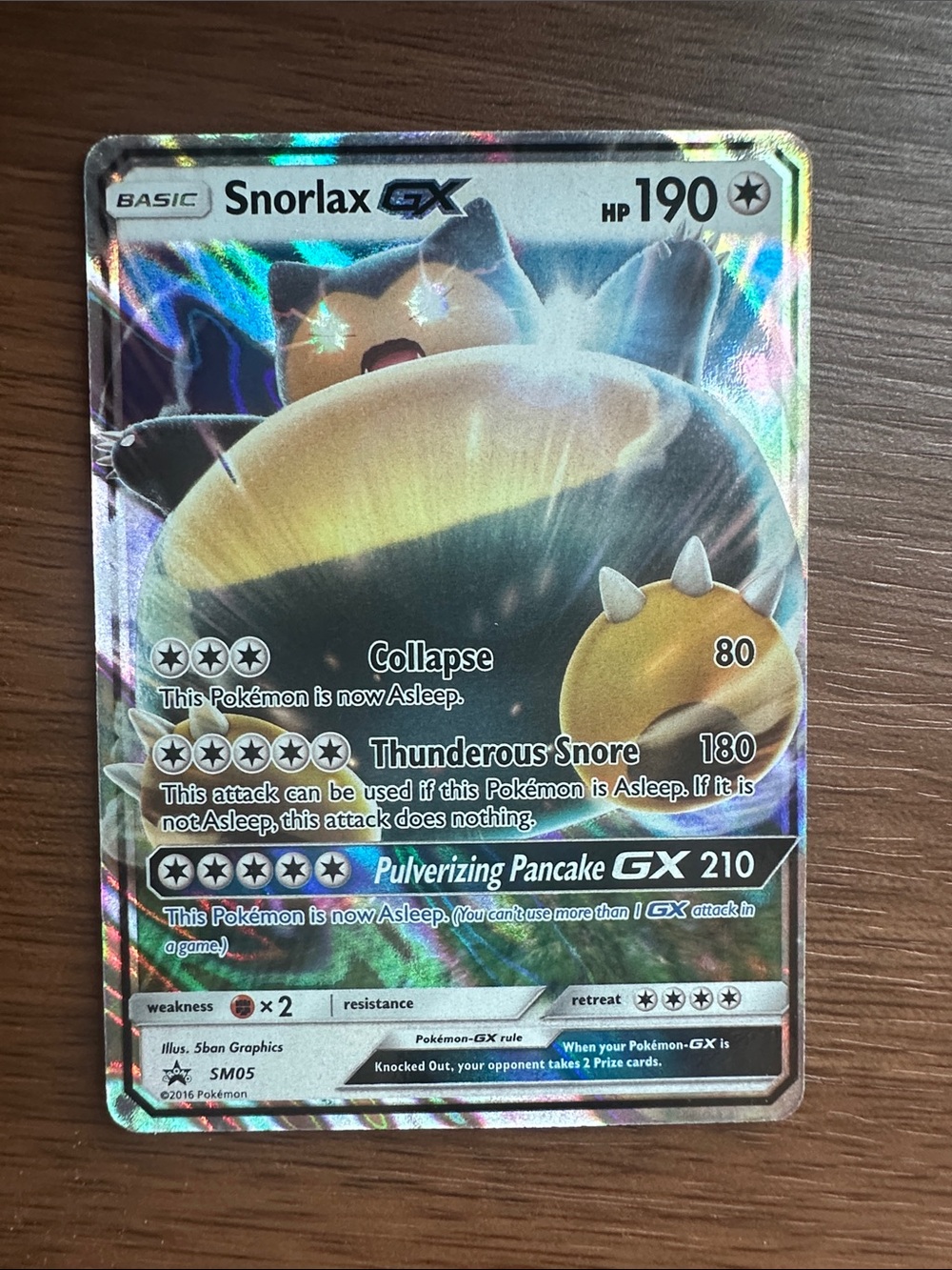 Snorlax GX Sun & Moon Promo Card